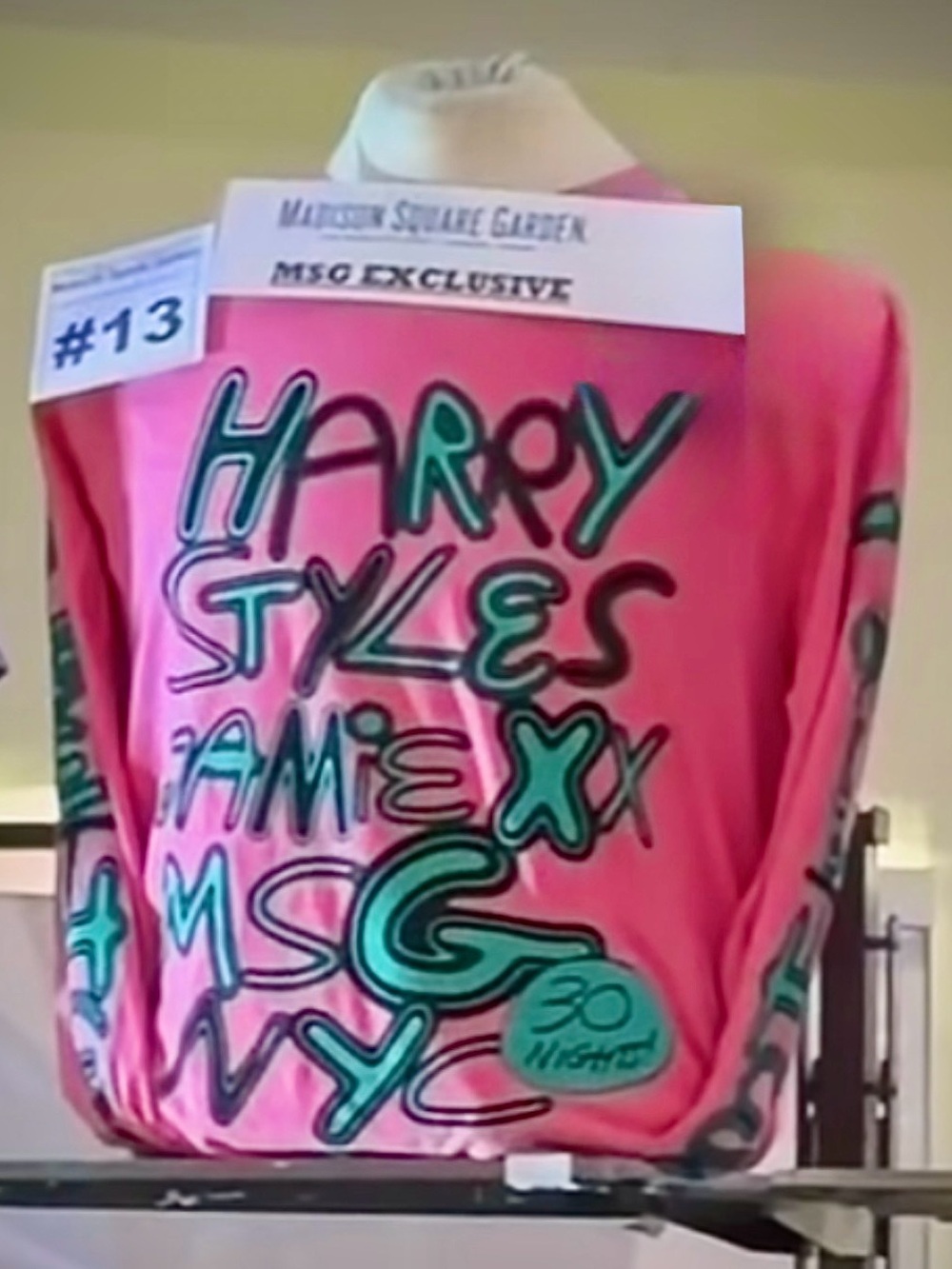 Harry Styles 30 Nights MSG Exclusive Authentic Long Sleeve Shirt NEW Size Medium